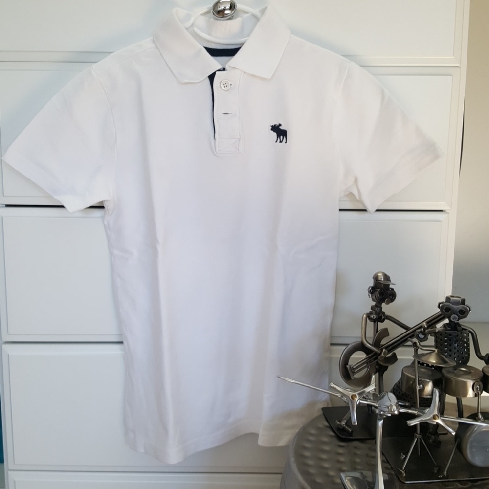 Abercrombie kids icon stretch polo shirt Sz 9/10